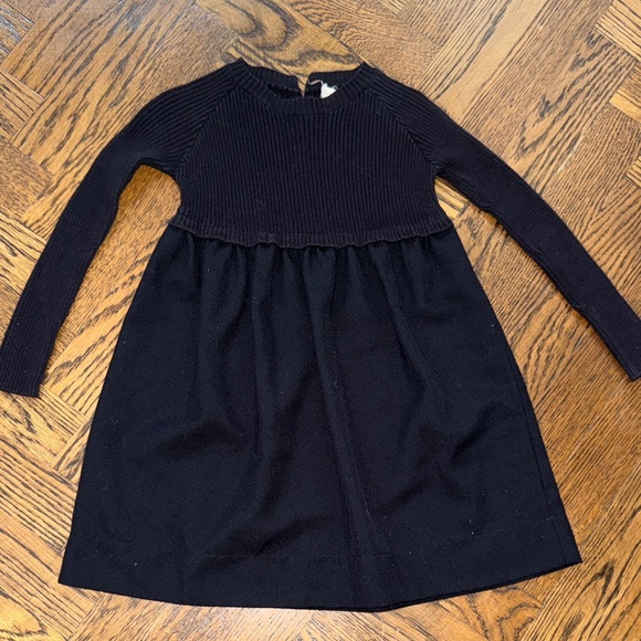 Charming Black Long-Sleeve Kids Dress - Picture 1 of 2